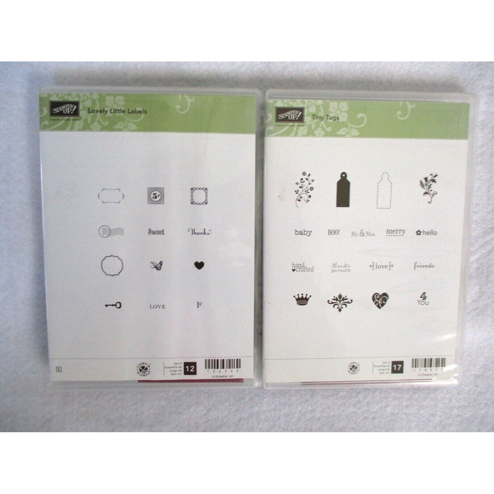Stampin Up Stamp Lot Tiny Tags Lovely Little Labels Christmas‎ Birthday Wedding